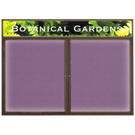 United Visual Products Open Faced Traditional Corkboard, 36x24" UV641A-BLACK-APRICOT